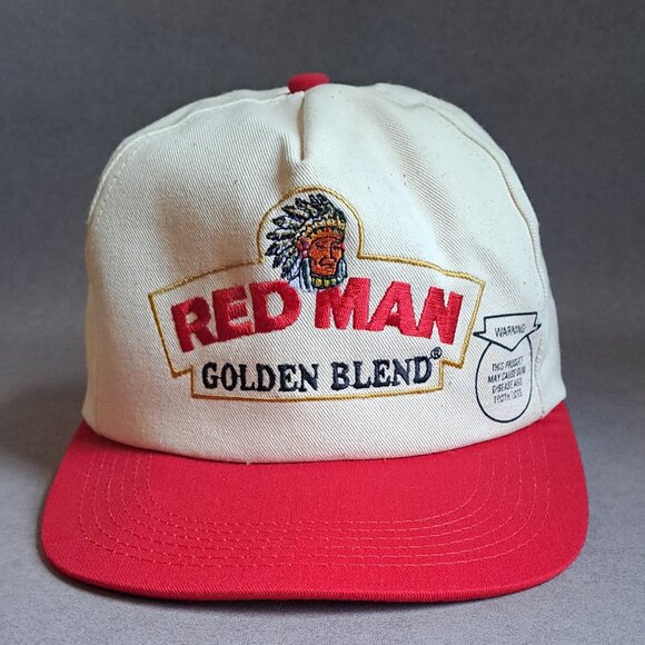 VINTAGE Red Man Golden Blend USED Hat (Snapback, Tobacco, Made in USA) PM - Picture 1 of 10